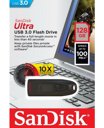 SanDisk 128GB Ultra USB 3.0 Flash Drive 100MB/s
