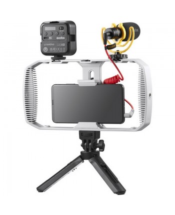 Godox VK1-AX Vlogging Kit with LED6R LED Light (3.5mm)