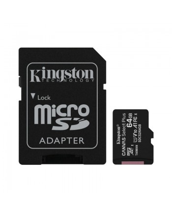 Kingston 64GB UHS-I microSDXC Memory Card with SD Adapter