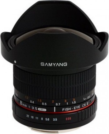 Samyang 8mm f/3.5 Asph IF MC Fisheye CSII DH for Canon