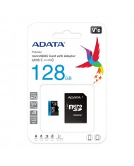 ADATA 128GB MicroSDHC/SDXC UHS-I memory card with adapter