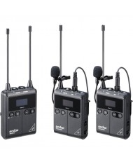 Godox WMicS1 Kit 2 Two-Person Camera-Mount Wireless Omni Lavalier Microphone System for Mirrorless/DSLR Cameras (514 to 596 MHz)