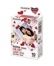 Fujifilm Instax Mini Heart Sketch Film (10 Exposures) 