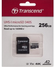 Transcend 256GB 340S UHS-I microSDXC Card with SD Adapter