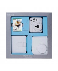 FujiFilm Instax Mini 12 Clay White Bundle Box