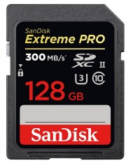 SanDisk 128GB Extreme Pro SDHC 300MB/s UHS-II