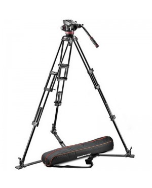 Manfrotto 502 fluid video head & 546GB alu twin leg tripod