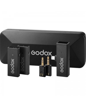 Godox MoveLink Mini LT 2-Person Wireless Microphone System for Cameras & iOS Devices (2.4 GHz, Classic Black)
