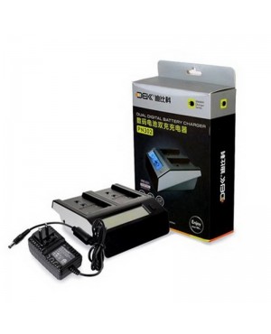 DBK PN 302 Dual Battery Charger with LCD display for Sony 770/970 batteries