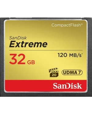 SanDisk 32GB Extreme Compact Flash Card 120MB/s